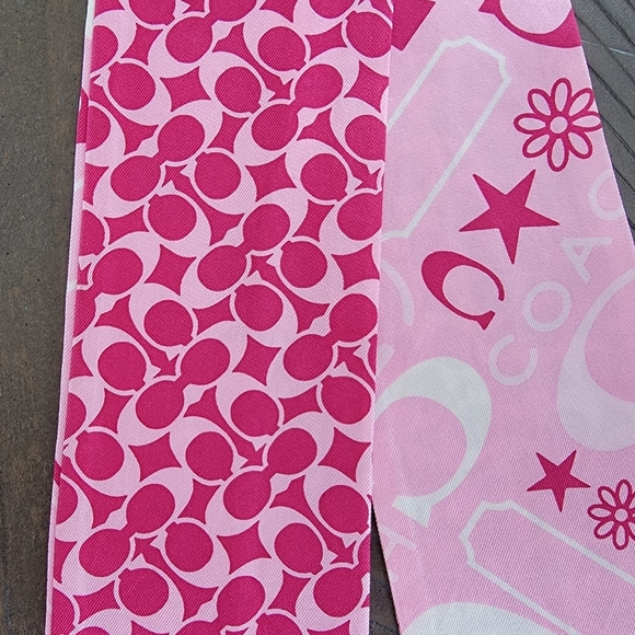 Coach Navy And Fuchia Laura Signature Monogram Jacquard Tote - Picture 2 of 16